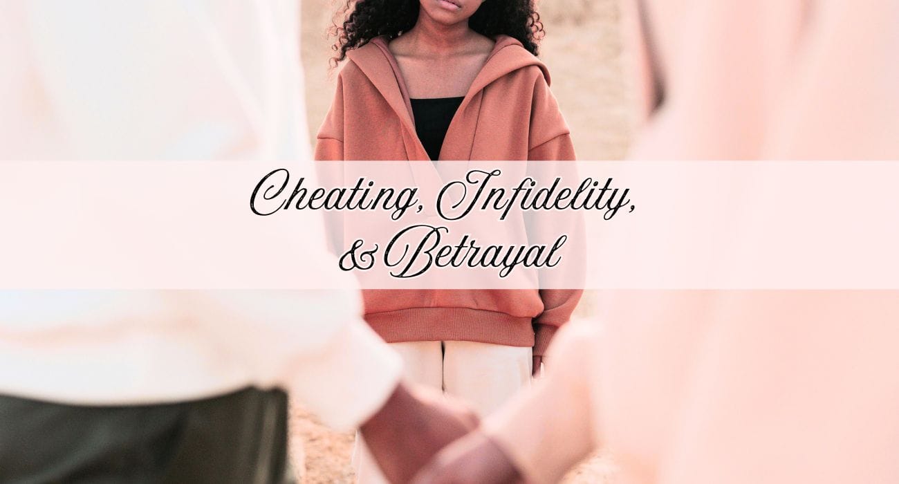 Wife walking in on her husband holding hands with another woman, symbolizing cheating, infidelity, and betrayal in a relationship