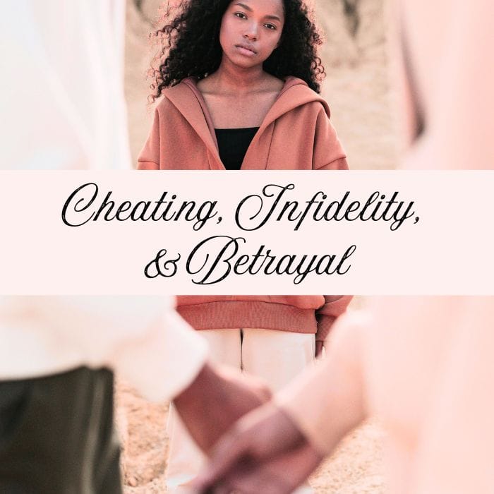 Wife walking in on her husband holding hands with another woman, symbolizing cheating, infidelity, and betrayal in a relationship